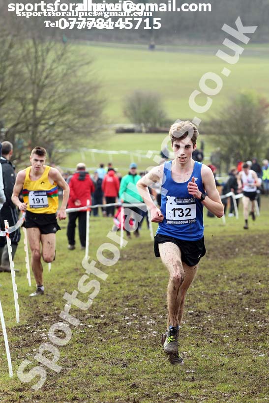 Mens under-20s, 2020 British Athletics Inter Counties Cross Country Champs., Prestwold Hall, Loughborough. Photo: David T. Hewitson/Sports for All Pics